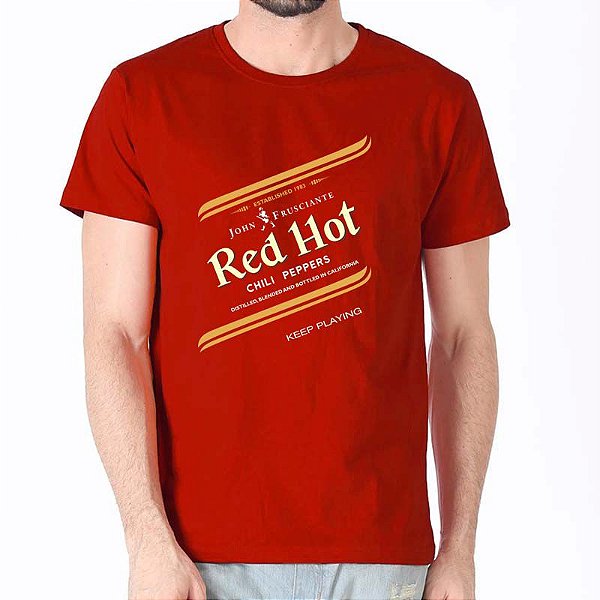 Camiseta Red Hot Chili Peppers Red Label Premium