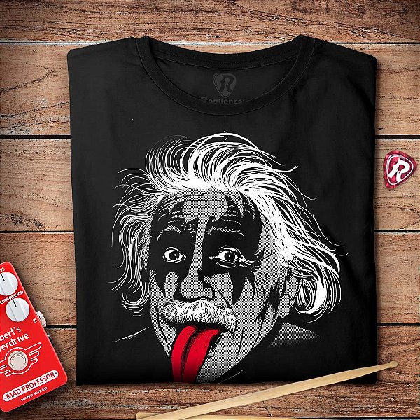 Oferta Relâmpago - Camiseta GG Einstein Roqueiro Preta Masculina