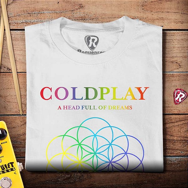 Oferta Relâmpago - Camiseta P M  e G Feminina Coldplay Branca