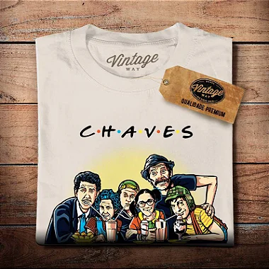 Oferta Relâmpago - Camiseta M Feminina Areia Chaves Friends Premium