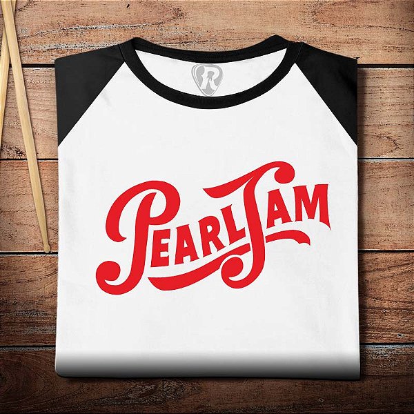 Oferta Relâmpago - Camiseta XG Masculina Pearl Jam Logo Refrigerante Retro Branca Premium