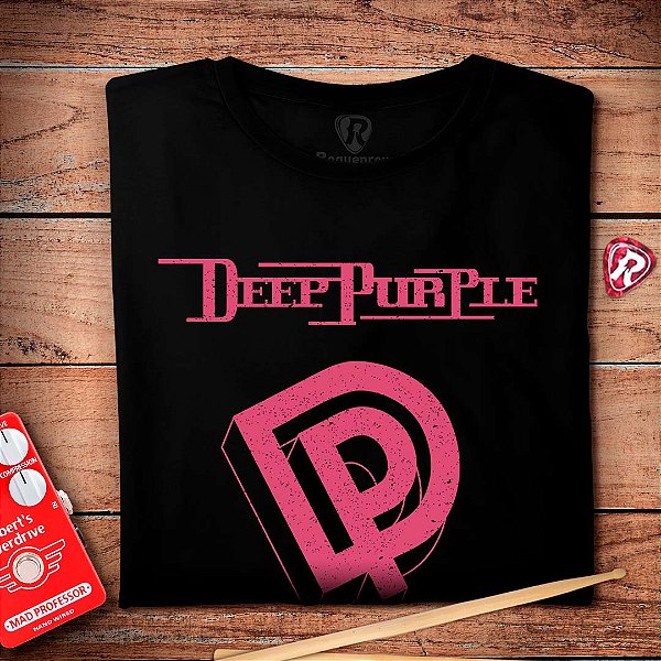 Oferta Relâmpago - Camiseta Premium Deep Purple Come Hell Preta  GG Masculina