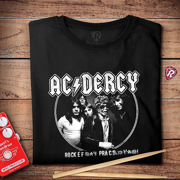 Oferta Relâmpago - Camiseta AC/Dercy GG e XG Preta Masculina Premium