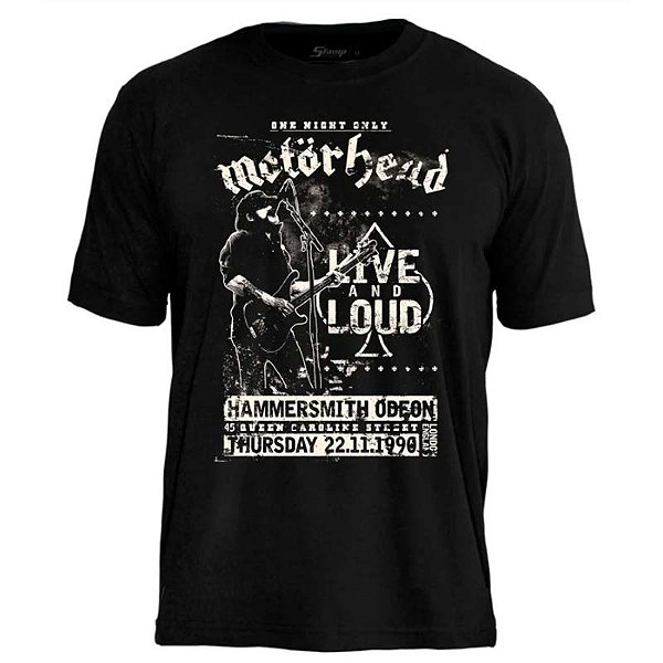 Oferta Relâmpago - Camiseta Motorhead Live And Loud M Masculina
