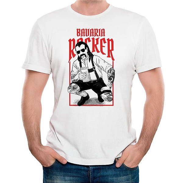 Camiseta Bavaria Rocker na cor Branca Premium