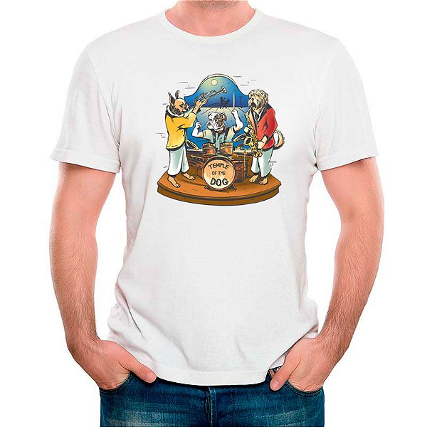 Camiseta Temple of the dog na cor Branca Premium