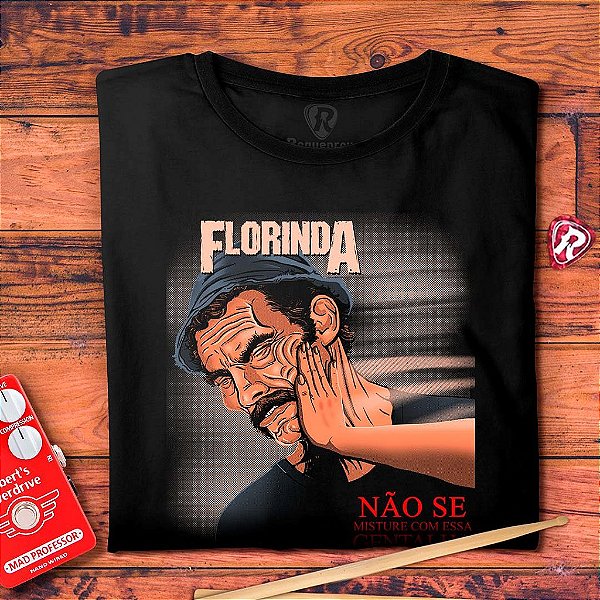 Oferta Relâmpago - Camiseta M Masculina Preta Florinda e Seu Madruga