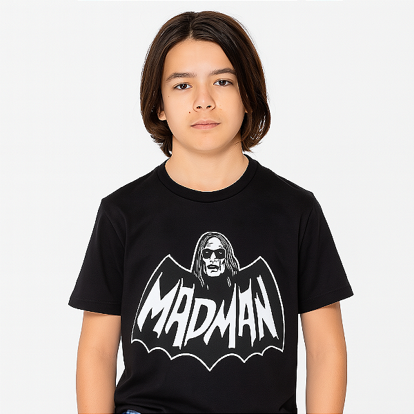 Camiseta Madman Unissex Infantil Preta