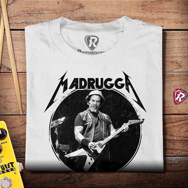 Oferta Relâmpago - Camiseta Madruga Metaleiro Branca G masculina Premium