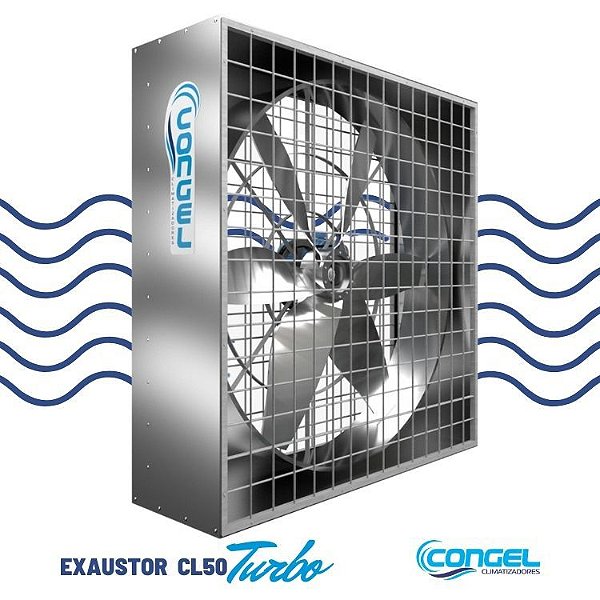 Exaustor Industrial Congel CL50 Turbo - Congel Climatizadores Evaporativos