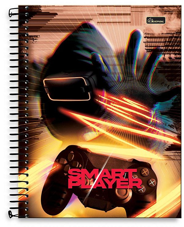 Caderno universitário 01 matéria capa dura Smart Player SP03