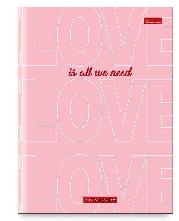 Caderno Capa Dura Costurado Brochura Univ. It's Love ILB01