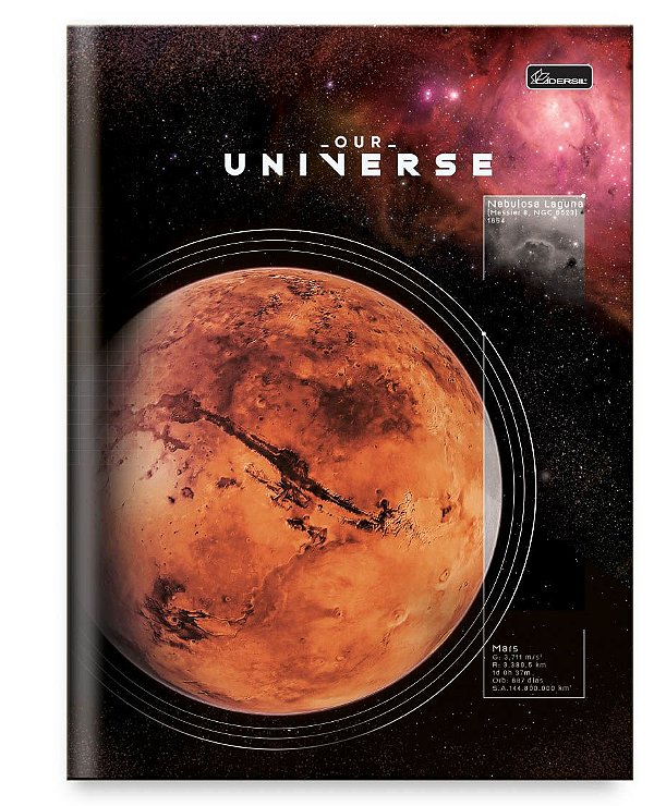 Caderno Capa Dura Costurado Brochura Univ. Our Universe UNB02