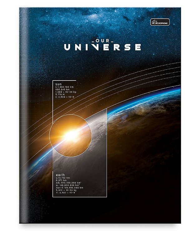 Caderno Capa Dura Costurado Brochura Univ. Our Universe UNB04