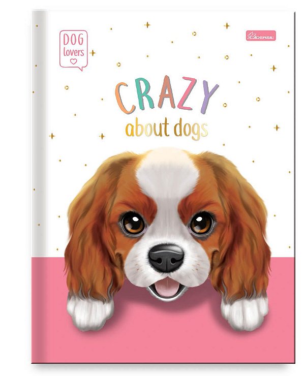 Caderno Capa Dura Costurado Brochura ¼ Dog Lovers DLB1403