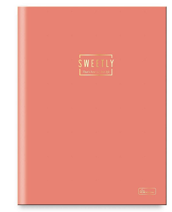 Caderno Capa Dura Costurado Brochura ¼ Sweetly SWB1401
