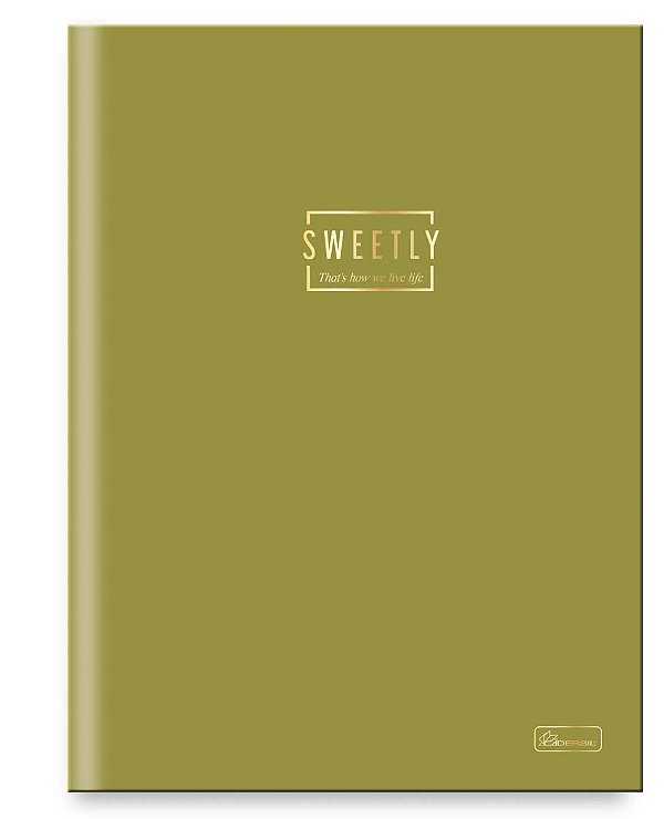 Caderno Capa Dura Costurado Brochura ¼ Sweetly SWB1404