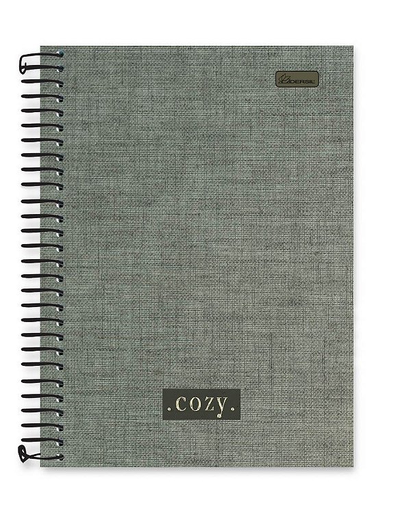 Caderno colegial 01 matéria capa dura Cozy CO02