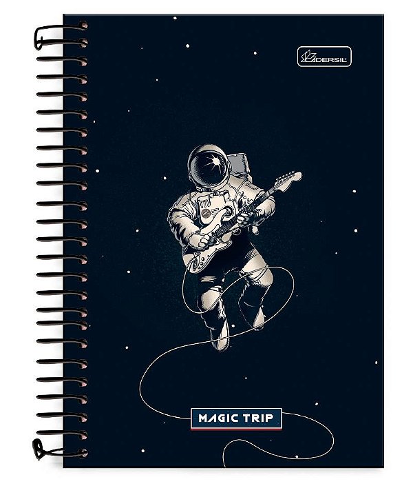 Caderno ¼ capa dura Magic Trip MT1401
