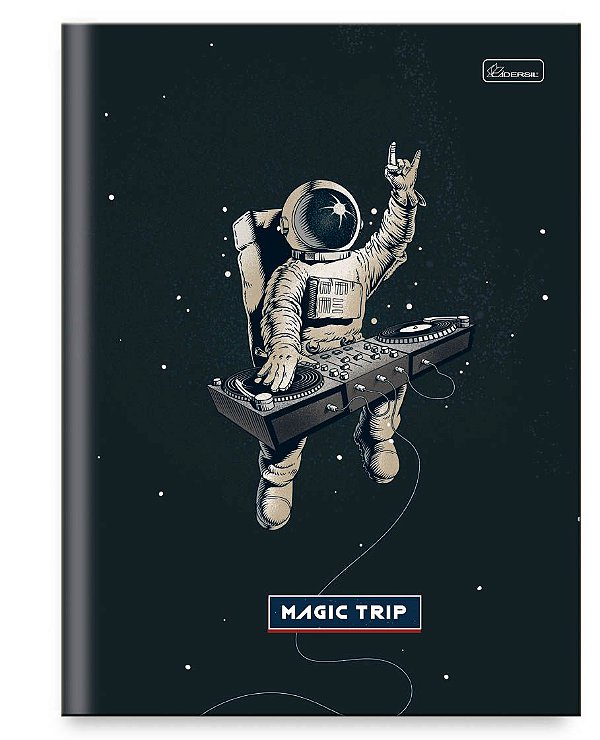 Caderno Capa Dura Costurado Brochura ¼ Magic Trip MTB1402
