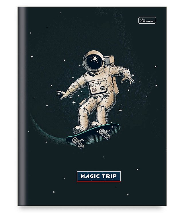 Caderno Capa Dura Costurado Brochura ¼ Magic Trip MTB1403