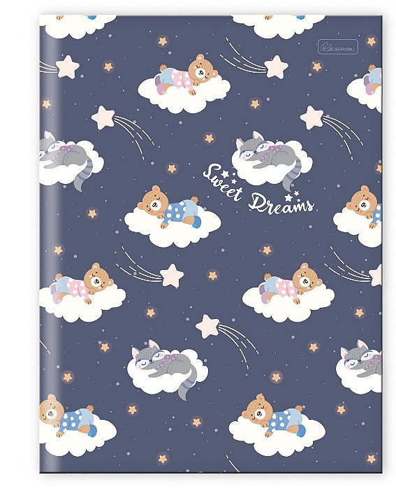 Caderno Capa Dura Costurado Brochura ¼ Sweet Dreams SDB1404