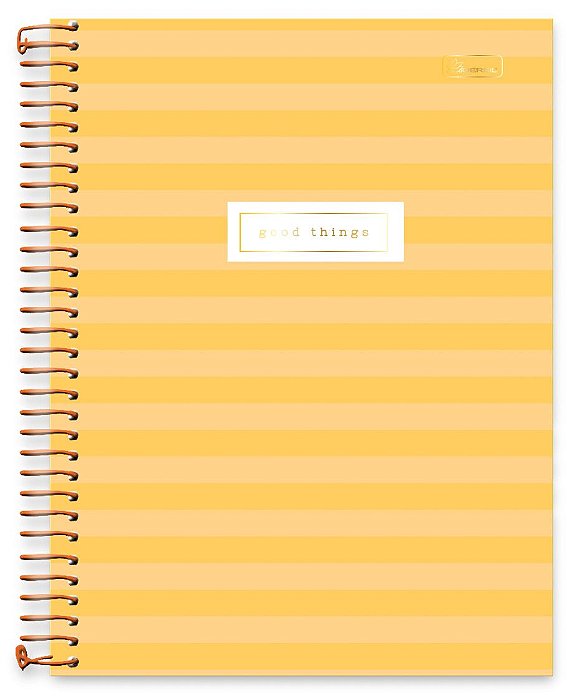 Caderno universitário 10 matérias capa dura Good Things GT02