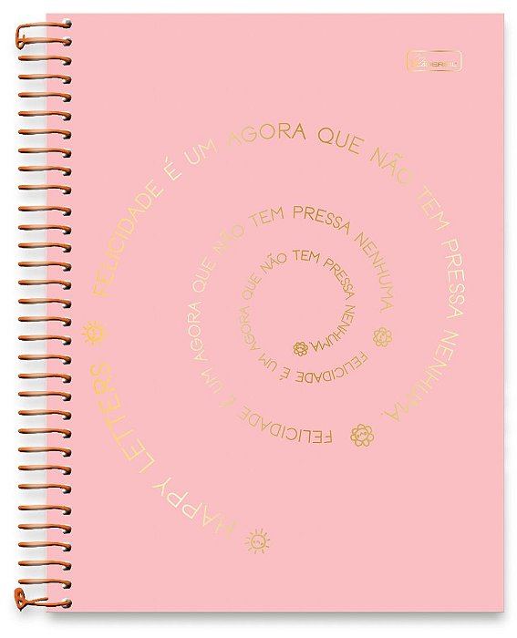 Caderno 1/4 + Planner Happy Letters HT1402