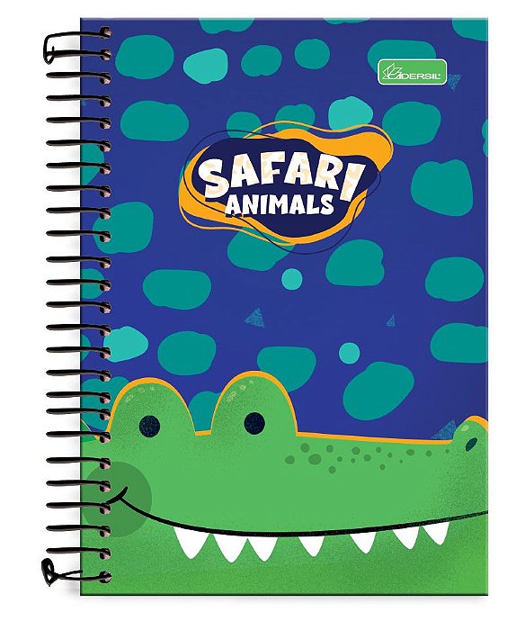 Caderno ¼ capa dura Safari Animals SN1401
