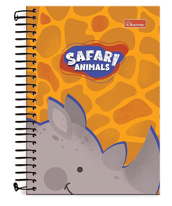 Caderno ¼ capa dura Safari Animals SN1402