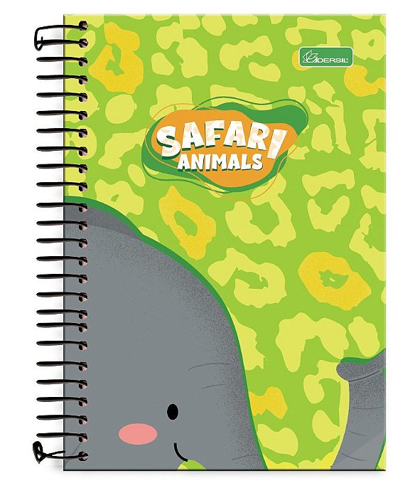 Caderno ¼ capa dura Safari Animals SN1404