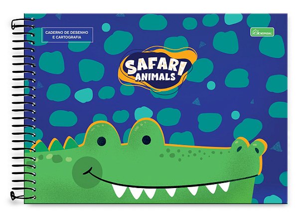 Caderno de Desenho Capa Dura Safari Animals SND01