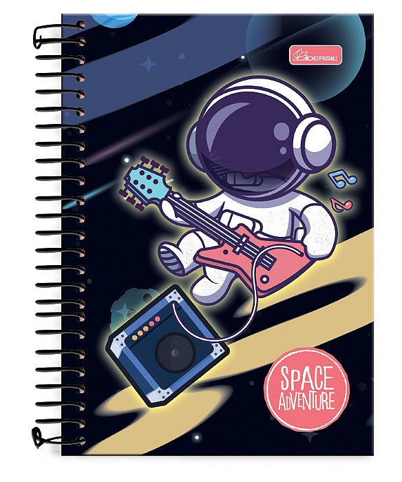 Caderno ¼ capa dura Space Adventure SA1404