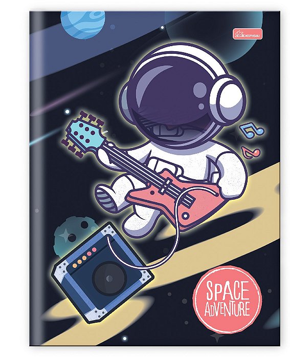 Caderno Capa Dura Costurado Brochura ¼ Space Adventure SAB1404
