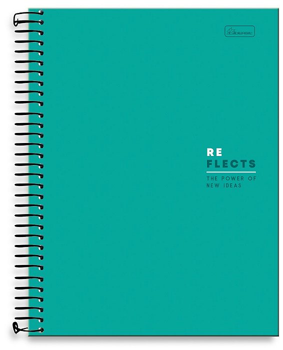 Caderno universitário 15 matérias capa dura Reflects RE01