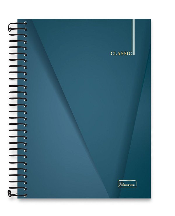 Caderno colegial 01 matéria com espiral Classic CL02