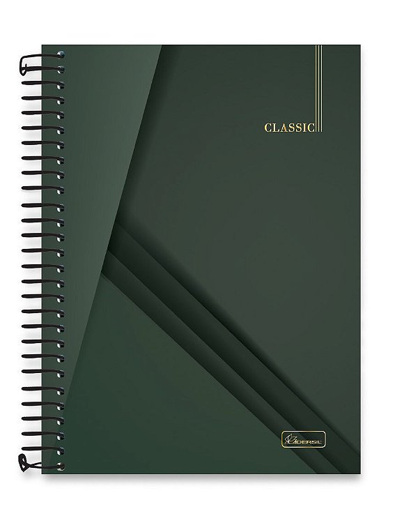 Caderno colegial 01 matéria com espiral Classic CL04