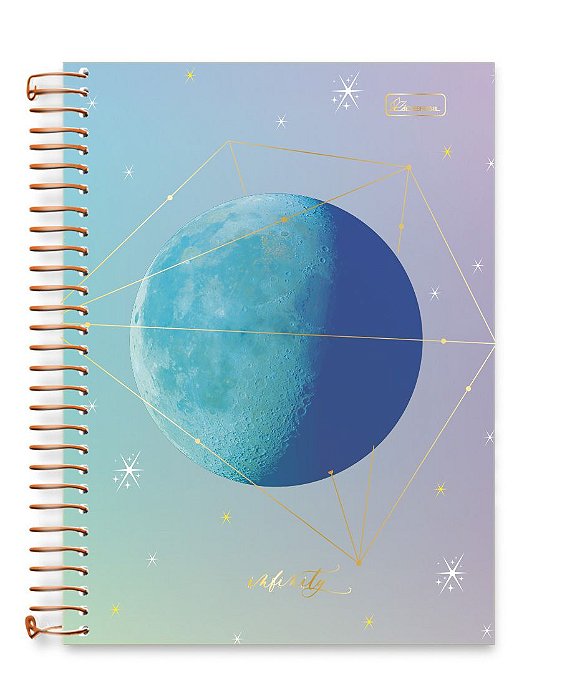 Caderno colegial 01 matéria capa dura Infinity IN02