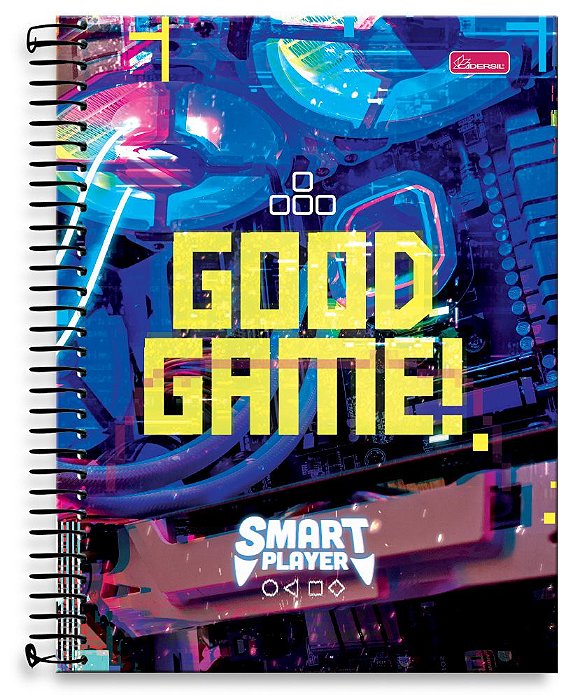 Caderno universitário 10 matérias capa dura Smart Player SP02
