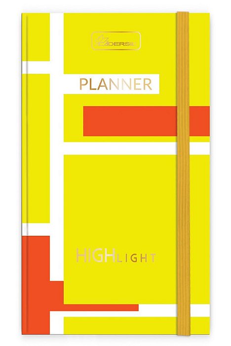 Planner 2 em 1 Costurado Com Elástico Capa Dura Highlight HLP2102