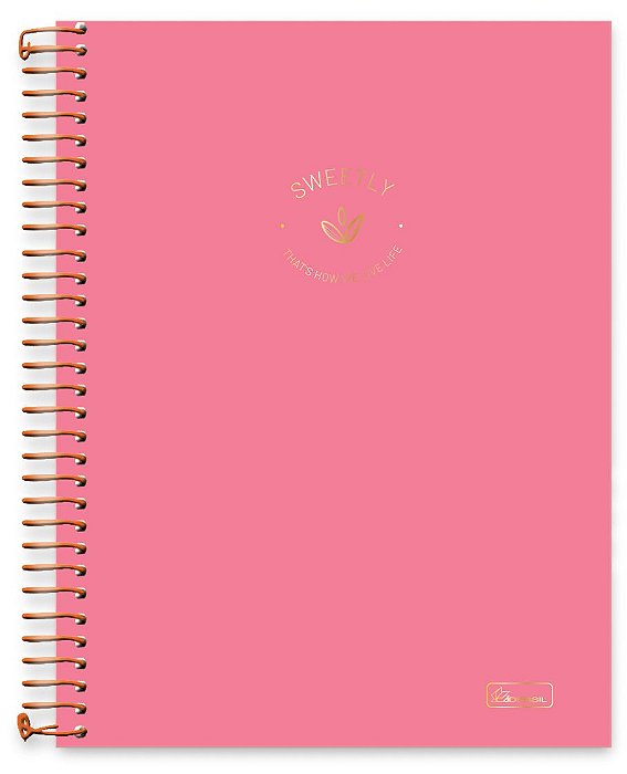 Caderno universitário 01 matéria capa dura Sweetly SW01