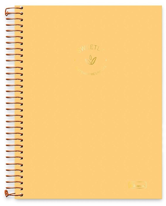 Caderno universitário 10 matérias capa dura Sweetly SW02