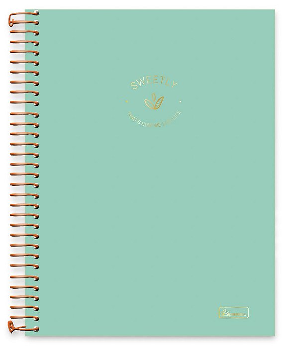 Caderno universitário 10 matérias capa dura Sweetly SW04