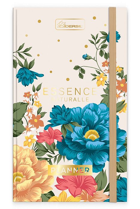 Planner 2 em 1 Costurado Com Elástico Capa Dura Essence Naturalle ENP2102