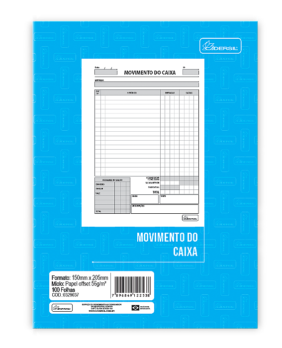 MOVIMENTO DO CAIXA 1/4 Offset 90g 100 folhas (pacote com 5 unidades )