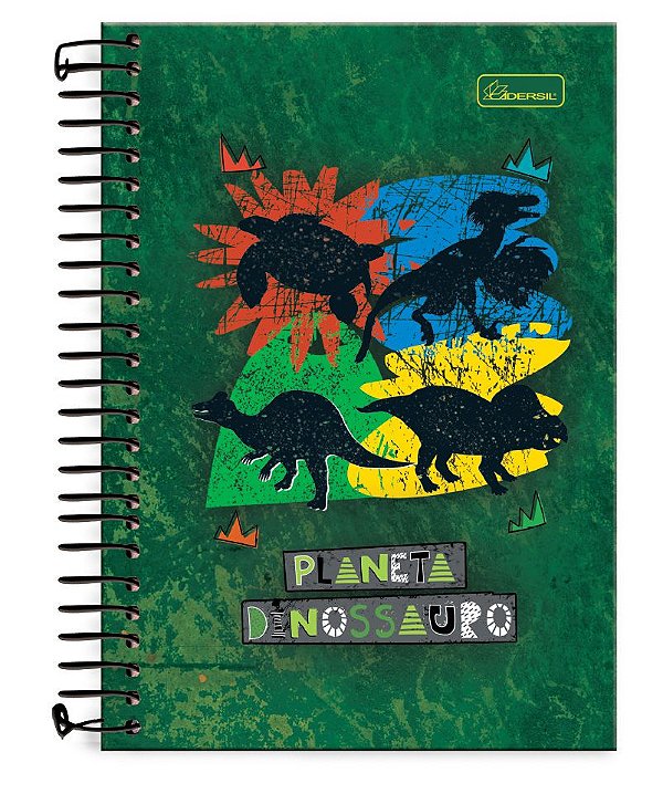 Caderno 1/4 Capa Dura Planeta Dinossauro PD1404