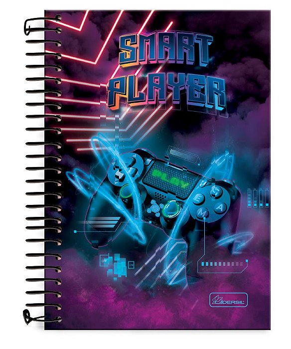 Caderno universitário 01 matéria capa dura Smart Player SP04