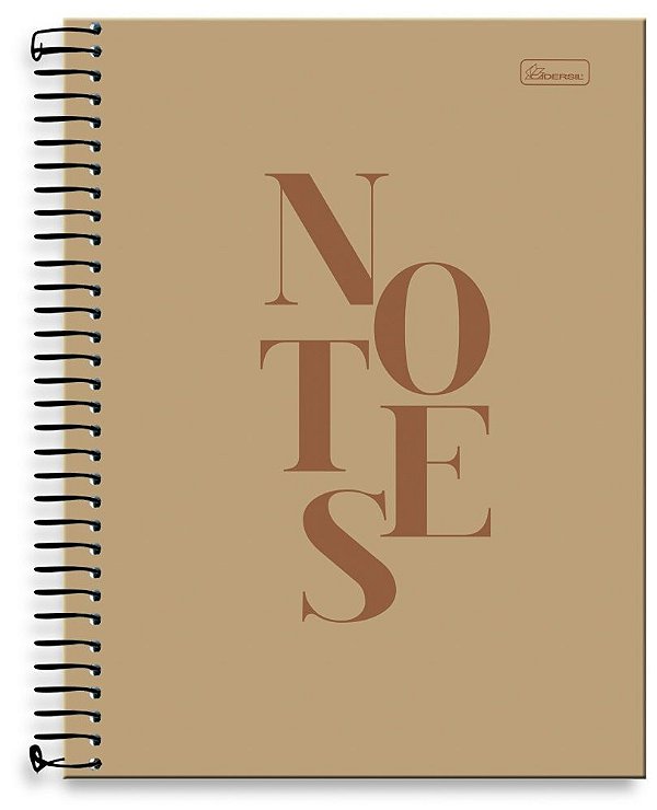 Caderno universitário 01 matéria capa dura Notes NT01