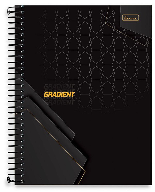 Caderno universitário 01 matéria capa dura Gradient GR03