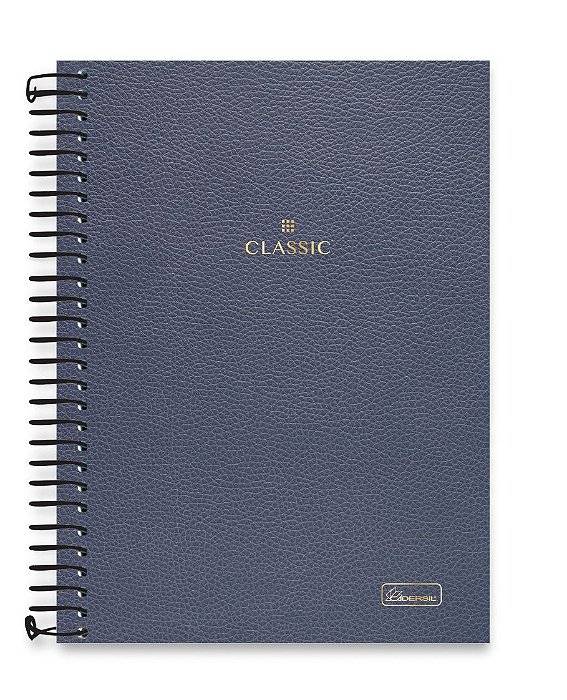 Caderno colegial 01 matéria capa dura Classic CL04